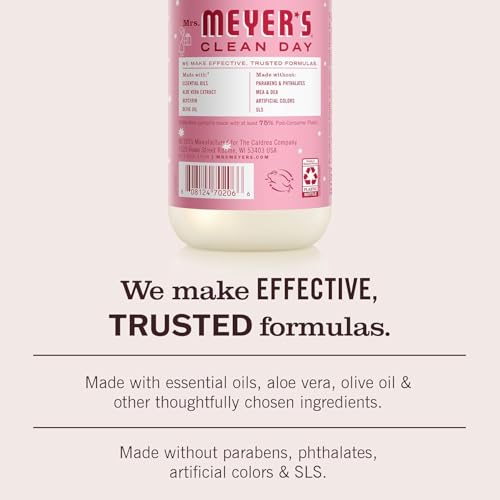 Mrs. Meyer's Peppermint Liquid Hand Soap - 12.5 Fl Oz (Pack of 4)