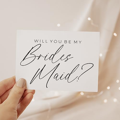 Will You Be My Bridesmaid Card. Will You Be My Maid Of Honor Card. Will You Be My Matron Of Honor Card. (1 CARD, BRIDESMAID)