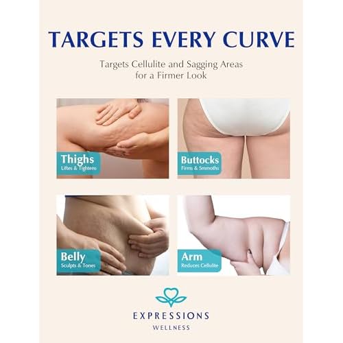 Skin Tightening Cellulite Cream for Body: Golden Sweat Hot Cream for Loose Skin | B Flat Gel for Belly Thigh Butt & Arm Firming Toning Moisturizing Sculpting & Smoothing | 200G