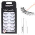 Naked Strip Lashes Multipack,Looks So Natural,Long-Lasting False Eyelashes with Invisiband for Seamless Blend,Easy to Apply,Reusable Strip Lashes,Glue On,6 Pairs,Eyelash glue,1-Pack