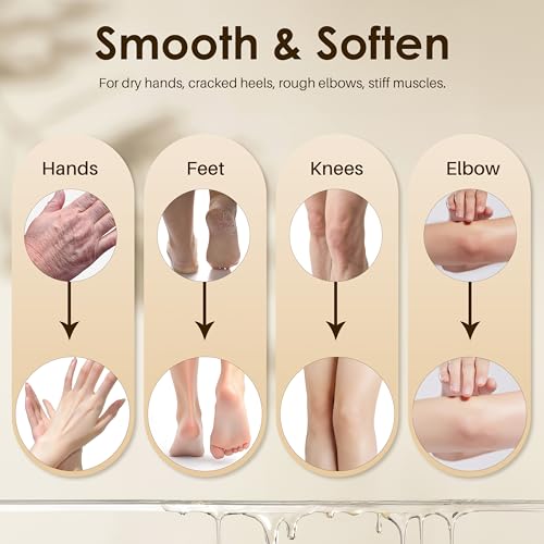 ELEGCOV Unscented Paraffin Wax Refills for Hand & Foot Spa - 10 Pack