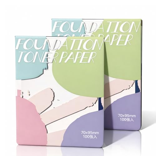 200-Piece Disposable Makeup Mixing Palette Papers with Mixing Stick