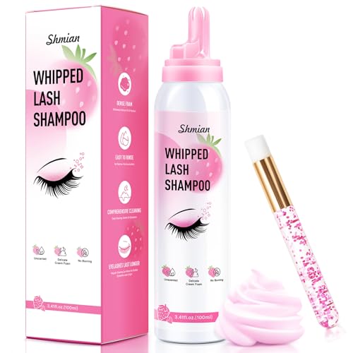 Whipped Lash Extension Shampoo Cream - 100ml with Brush