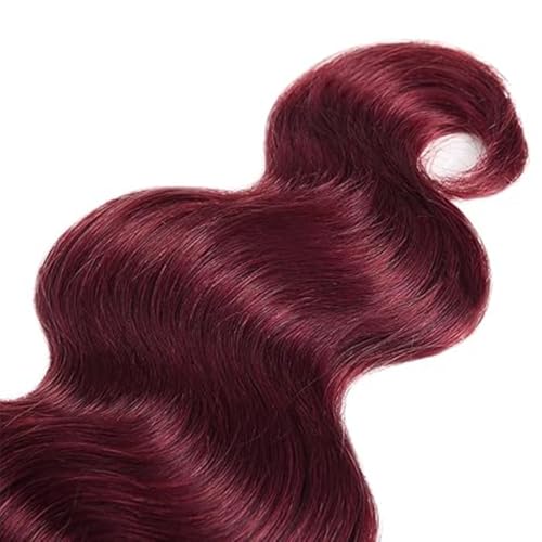 BilltiiWW Burgundy Body Wave Bundles Color 99j Body Wave Bundles Brazilian Human Hair Wet and Wavy Soft Silky for Black Woman 12 12 12 Inch