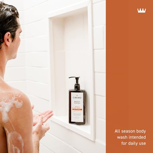 Cremo Rich-Lathering Spice & Black Vanilla Body Wash for Men, Notes of Spices, Dark Woods and Black Vanilla, 32 Fl Oz,(Pack of 2)