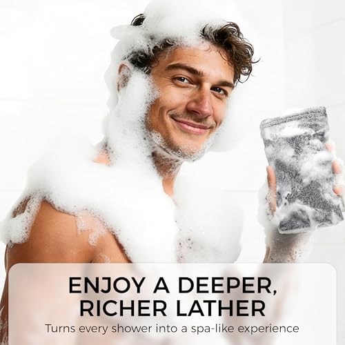 ZOMCHI 2-Pack Body Scrubber with Dual Exfoliating Textures