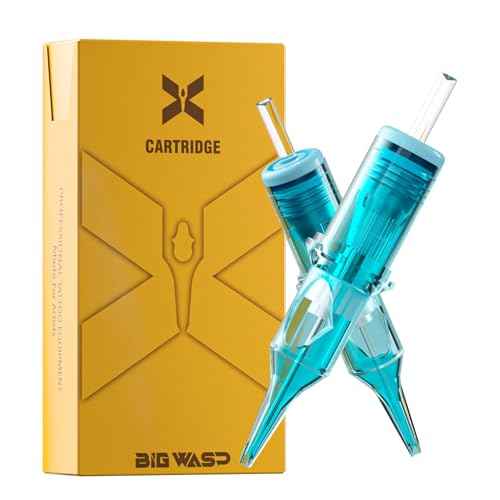 BIGWASP X Tattoo Cartridge Needles 1003RL - 20Pcs 3RL #10 Bugpin 0.30mm 3 Round Liner Disposable Tattoo Needles for Rotary Tattoo Machines
