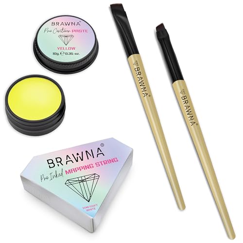 BRAWNA Pro PMU Mapping Kit for Eyebrows & Lips