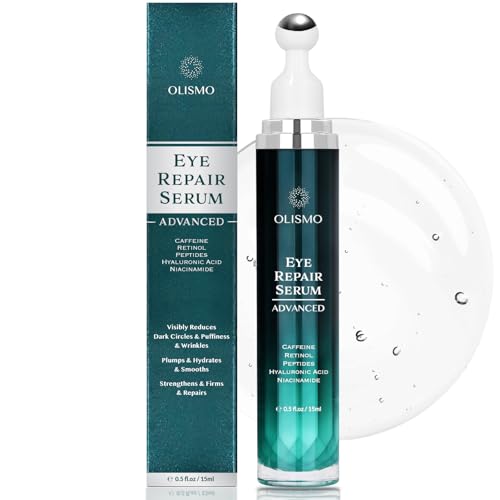 Caffeine Eye Cream for Puffiness and Bags Under Eyes, Caffeine Under Eye Cream for Dark Circles and Puffiness, Eye Cream Anti Aging, Puffy Eyes Treatment, Eye Bags Treatment for Women and Men.