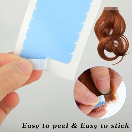 Mabor 240Pcs Double Sided Hair Extension Tape Strips