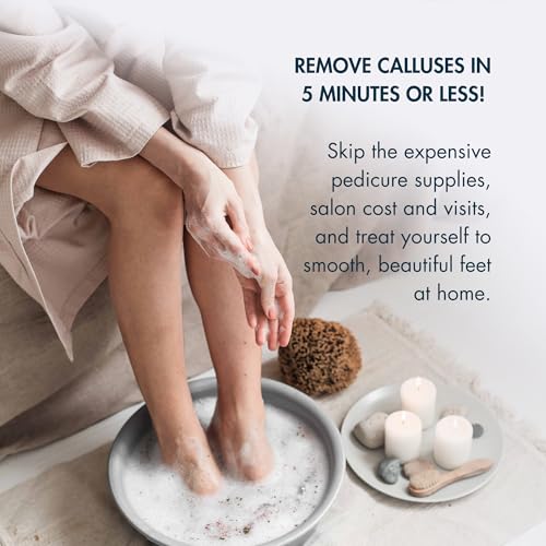 Mint Callus Remover Kit with Pumice Stones & Gloves for Smooth Feet