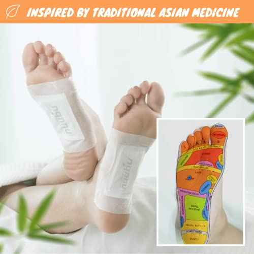 Nuubu | Ginger Deep Cleansing Foot Pads for Better Sleep & Foot Care | Premium Japanese Organic Feet Pads with Ginger Powder (30 Pc)
