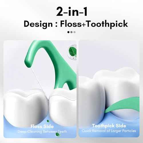 FAMILIFE Floss Picks 75 Count Mint Dental Floss Picks for Adults & Kids, Strong Thread Flossers & Tooth Picks Flossers for Daily Oral Care Travel Floss Bag