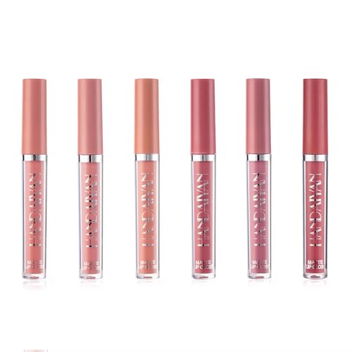 R.Y.M Matte Liquid Stick Sets, Natural, Moisturizing, Plumping Lip Gloss Set, Long Lasting for lip color, minimizes lipgloss, with beautiful finishing(B, 0.54 Ounce (Pack of 6))