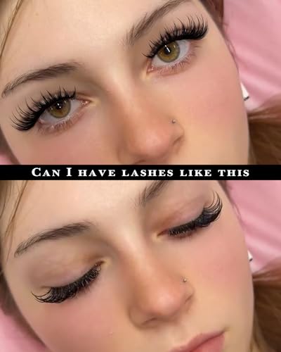 Wispy Lash Clusters 14-22mm D-Curly Volume Eyelashes