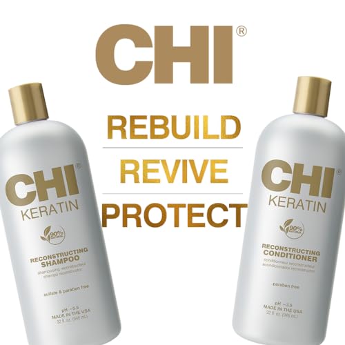 CHI Moisturize It Duo Keratin Shampoo & Conditioner, 32oz