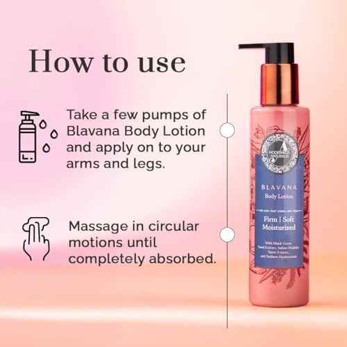 Blavana Body Lotion?Intensely Moisturizes Dry, Crepey Skin on the Neck, Arms, Thighs & Legs | Fast-Absorbing, Lightweight | Black Gram + Indian Madder + Sodium Hyaluronate + Glycerin | 6.25 fl. oz