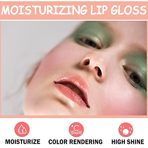 6-Piece Lip Gloss Set - Nude Pink Glossy & Moisturizing