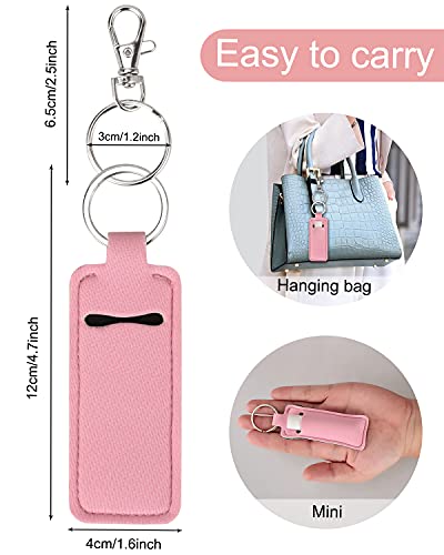 Chapstick Holder Keychain - Lip Balm Sleeve Pouch