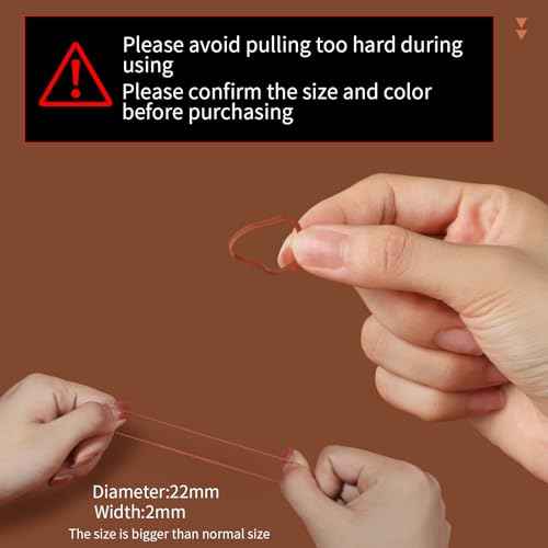 Teenitor Elastic Hair Bands, Small Hair Ties, 2000pcs, Light Brown