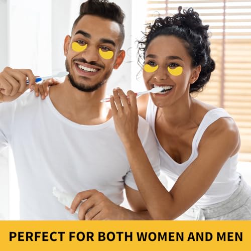 24K Gold Under Eye Patches for Puffy Eyes & Dark Circles (70Pcs)