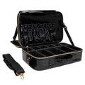 Carrywell Makeup Bag Travel Case, Not-Made In China, Hard Train Case for Cosmetics, Portable Beauty Artists Organizer, Storage Box With Adjustable Dividers For Make Up and Brushes, Medium Crocodile