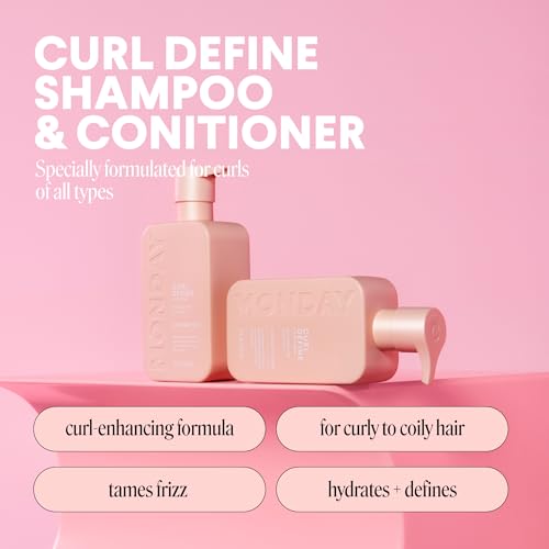 MONDAY HAIRCARE Curl Define Shampoo & Conditioner Set 12oz Pack of 2