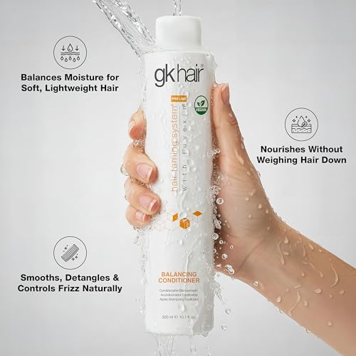 GK HAIR Balancing Shampoo and Conditioner Set for Oily Hair Upto 72-Hour Freshness Best Shampoo and Conditioner for Greasy Scalp Build Up Dirt, Skip the Daily Wash, Gentle Fragrance 10.1 Fl Oz