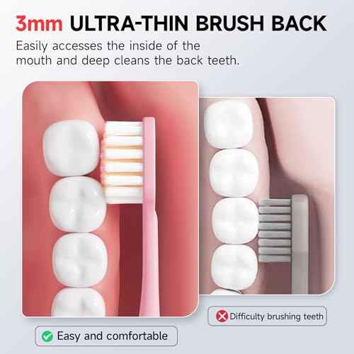 Extra Soft Toothbrushes for Adults Sensitive Gums Teeth Manual Toothbrushes Multicolor Wider Toothbrush Head Saves Brush Teeth Time 8 Pack for Family Pregnant Women Elderly