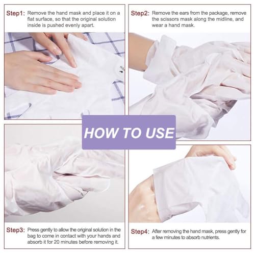 Moisturizing Hand Mask Gloves 3 Pack Exfoliating & Repair for Dry Skin