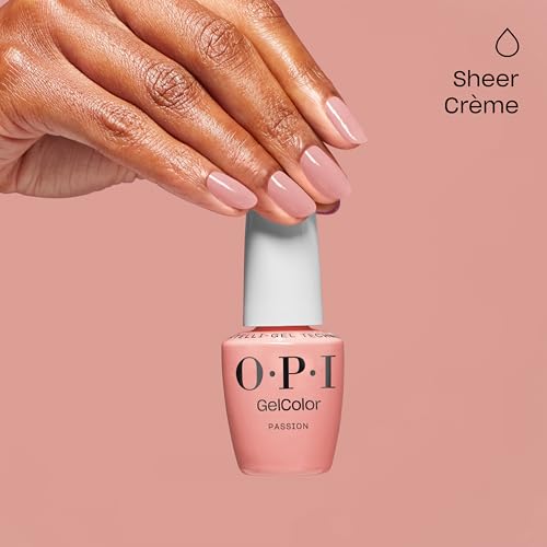 OPI GelColor LED Cure Gel Nail Polish - Passion | Sheer Soft Pink & Blue-Green Shades