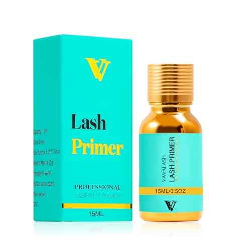 VAVALASH Lash Primer for Lash Extensions 15 ML Eyelash Extension Primer Increase Adhesive Bonding Power Easily Removes Proteins and Oils for Longer Lash Lasting Professional Use Only(15ML)