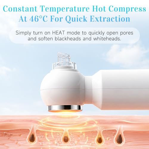 Siangyueglow Blackhead Remover Vacuum with Warm Compress & 6 Heads