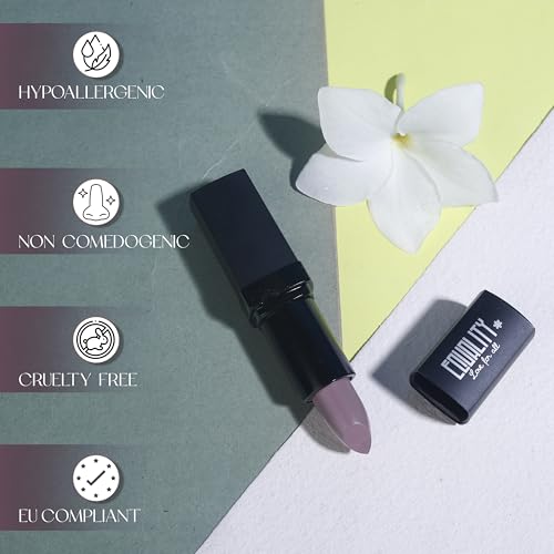 EQUALITY Xtreme Matte Lipstick | Liquid Lipstick Full Coverage, Long?Lasting Matte & Bold Pigmented Lipstick, Creamy Texture with Vitamin?E & Antioxidants, Halal Certified | 4?g/0.14?oz - Griege
