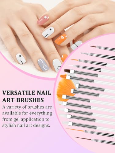 YOOVR 27-in-1 Nail Art Tools Kit with Magnetic Stand & Resin Palette