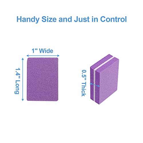 Nail Buffer Blocks 100 Pack, 100/180 Grit Double-Sided Buffers