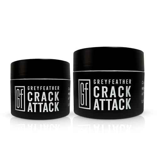 Greyfeather Crack Attack Hand Cream for Dry Cracked Hands Working Hands Cream ? Travel Size Moisturizer with Shea Butter & Vitamin E ? Anti Aging Hand Cream for Men & Women Non-Greasy & Fast Absorbing