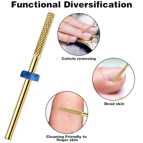 2Pcs Carbide Nail Drill Bits for Cuticle Removal & Polishing
