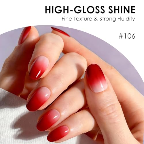 FAVAI Professional Airbrush Gel Nail Set - HOT 12 Collection | Original Airbrush Nail Formula | Fast-Dry, Smooth Gradient, Salon-Quality Finish Gel Nail Polish, Nail Design Decoration at Home,12 PCS