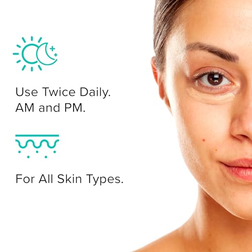 ClarityRx C-Results Natural Plant-Based Vitamin C Eye Cream for Dark Circles, Eye Bags, Puffiness & Wrinkles (0.5 oz)