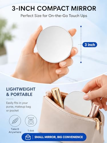30x Magnetic Magnifying Mirror for Makeup & Travel