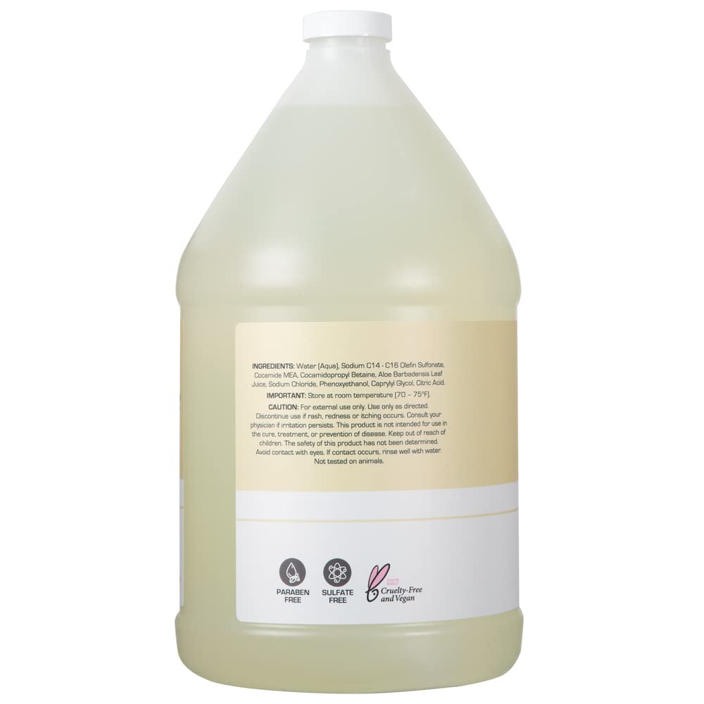 Ginger Lily Farms Club & Fitness Conditioning Liquid Hand Soap Refill, 100% Vegan & Cruelty-Free, Fragrance Free, 1 Gallon (128 fl oz)