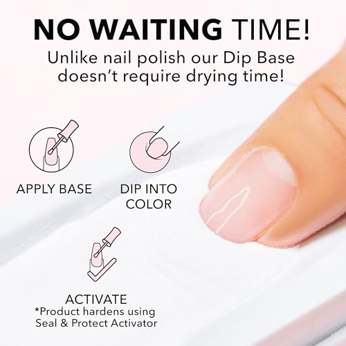 KIARA SKY Dip Base Coat for Nail Dip Powder - Long-Lasting, MMA & HEMA-Free, 15ml