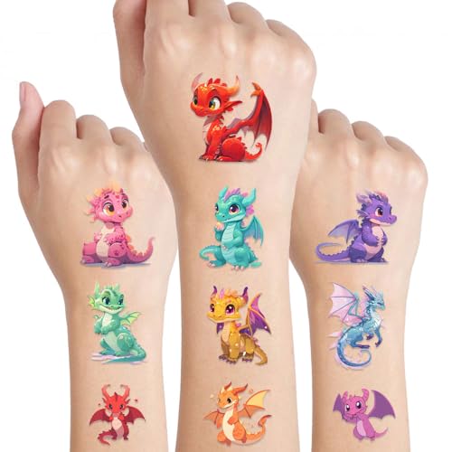 Dopetattoo Dinosaur Temporary Tattoos - 20 Waterproof Designs