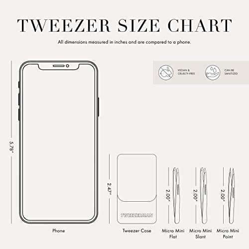 Tweezerman Micro Mini Slant & Point Tweezer Set