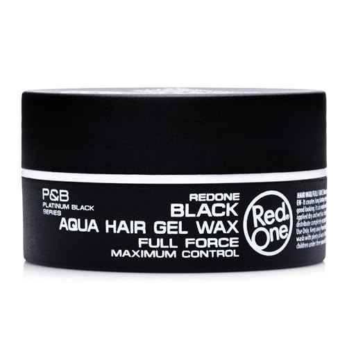 Redone Hair Styling Wax Black 150ml | Extra Hold & Shiny Finish | Gel Wax for Men & Women | Lime Scent | Non-Sticky Long Lasting Styling Wax | Maximum Control | Professional Barber Formula