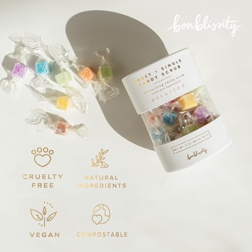 Bonblissity Sugar Scrub Cubes Exfoliating Body Scrub Set - 30 Pcs Assorted