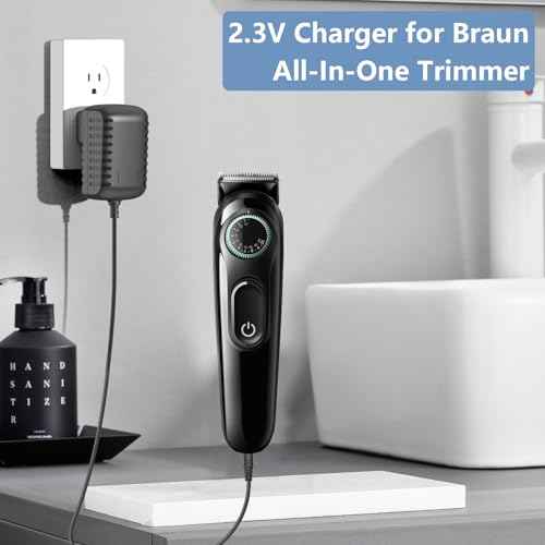 2.3V Charger for Braun Beard Trimmer BT3000 BT3020 BT3021 BT3022 BT3221 BT3222 BT3240 MGK3010 MGK3020 MGK3021 MGK3025 MGK3210 MGK3220 MGK3221 MGK3225 MGK3921 5513 5516 for Braun Clipper Power Cord