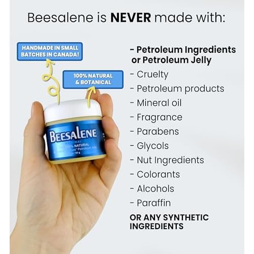 Beesalene Original Unpetroleum - 100% Natural & Hypoallergenic Alternative to Petroleum Jelly - Lips, Hands, Baby, Makeup Remover and More (2 Ounce)