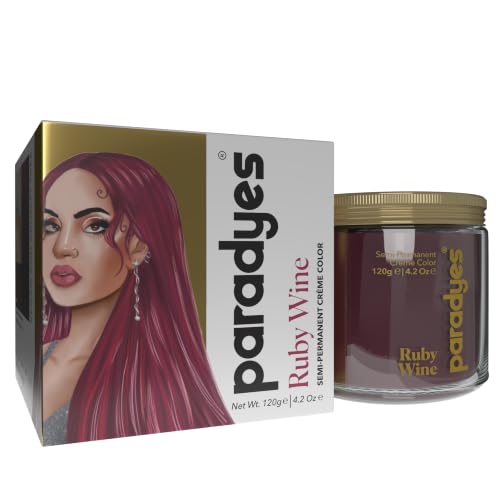 Paradyes Ruby Wine Semi-Permanent Hair Color Conditioner - 4.2 oz